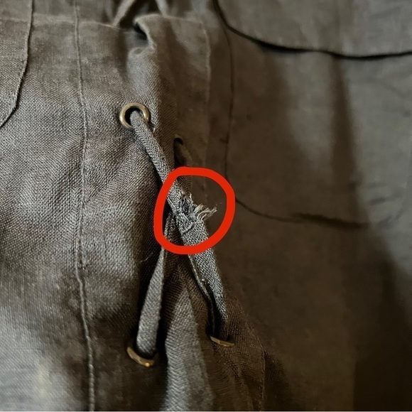 Equipment | Knox Corset Front Linen Shirtdress Popover Mini Dress Blue Size M - Picture 7 of 13